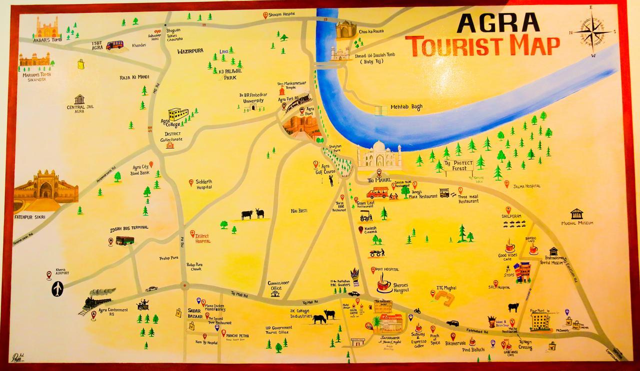 Safarnama Agra Bed & Breakfast Agra  Bagian luar foto